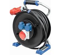 AS SCHWABE ENROULEUR DE CABLE PRO TRIPHASE XPERTS A TAMBOUR 320MM - 30M - IP44 NOIR - H07RN-F 5G2,5 - Electroportatif et machine