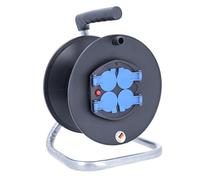 as - Schwabe 10205 Enrouleur de câble électrique vide pour env. 25 m de câble et usage en intérieur d'après la norme IP20 Ø 230 mm