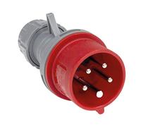 as - Schwabe Fiche CEE avec Inverseur de Phes 400V / 16A Fiche d'Alimentation Robuste à Visser 5 Pôles Utilisation en Extérieur et sur les Chantiers IP44 I 60460