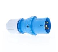 as - Schwabe Fiche CEE caravane - 230 V / 16 A fiche camping avec bornes à vis - caravanes et camping-cars - idéale pour une utilisation en extérieur - IP44 - Fabriqué en Allemagne - Bleu I 60470