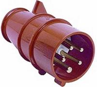 as-Schwabe Fiche CEE sans câble max. 2,5mm² 400V 16A 5 pôles Rouge Commerce IP44