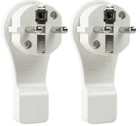 as - Schwabe Fiche plate - Fiche de contact de protection avec double contact de protection - Raccordement des câbles jusqu'à max. 1,5 mm² - Extrêmement plat - Facile à retirer grâce à l'arceau - 230