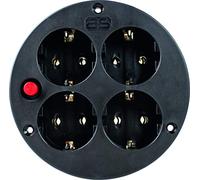 AS Schwabe Multiprise 10542 – 4 prises IP20, prise de terre, protection thermique 230 V