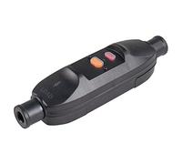 as - Schwabe Interrupteur Intermédiaire de Protection Individuelle 10 mA 230V / 16A Pour l'Extérieur Raccordement Permanent Pour Câbles d'Alimentation IP66 | 45221