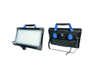 as - Schwabe LED Arbeitsleuchte 80W "Optiline" IP54 avec 2 prises Schuko et câble 3m Quantité:1