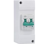 as - Schwabe LS Disjoncteur Automatique C10A - 2 pôles - 230 V/10 A - 131 x 50 x 80 mm - Boîte à fusibles pour Caravane, Caravane et Camping-Car - À Monter soi-même - IP44, 61564