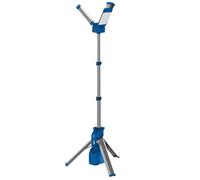 as - Schwabe LUMINA 46375 Projecteur de travail télescopique hybride LED 9900 lm, 92 W - Projecteur de chantier jusqu'à 2,14 m - Orientable à 270° - Compatible avec batteries 18 V de différents