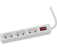 as-Schwabe Multiprise Euro 3x 1,4m de câble 230V Interrupteur marche/arrêt IP20