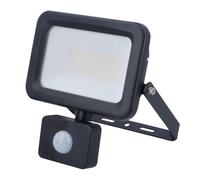 as - Schwabe Optiline 46670 Projecteur LED avec détecteur de mouvement 30 W 3600 lm - 4000 K - Durée de vie de plus de 40 000 h - Angle d'éclairage : 120° - Câble de 15 cm avec adaptateur de connexion