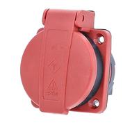 as - Schwabe Prise d'enctrement avec volet de Protection IP 54, 230 v, Rouge, 45080