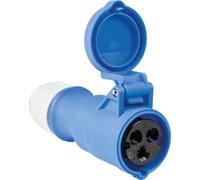 as - Schwabe Prise Mobile CEE â€“ Raccord Caravane Camping 230V / 16A Ã€ Visser â€“ Fiche Remplaçable Caravane Et Campingcar â€“ Pour L'Extérieur â€“ IP44 â€“ Made In Germany â€“ Blue I 60471