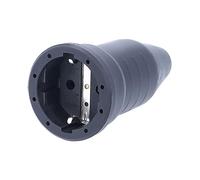as - Schwabe Prise Mobile en Caoutchouc sans Câble 230V / 16A IP20 Adaptée à une Utilisation en Intérieur et pour Industries Noir I 860416