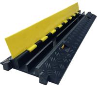 AS Schwabe Protège-câbles 63225 caoutchouc jaune Nombre de canaux: 2 1020 mm Contenu: 1 m