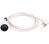 as - Schwabe rallonge 2m, fiche coudée, Blanc, IP20 | blanc - IP20