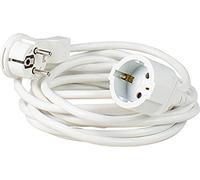 as - Schwabe Rallonge de câbles 2 m H05VV-F 3G1,5 avec prise plate - Câble d'extension 230 V / 16 A / 3500 W - Connecteur plat - Protection contre les corps étrangers IP20 - Blanc, 50211