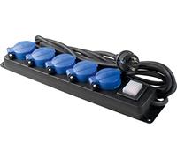 Schwabe Rallonge multiprise 1,5 m H07RNF 3G1,5 IP44 Usage extérieur, commercial, chantier de construction, 38609, 230 voltsV