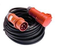 as - Schwabe Starkstrom 61306 Rallonge électrique H07RN-F 5G4 - Fiche d'inversion CEE - 400 V/32 A/Environ 22 KW - Rallonge CEE Robuste à 5 Broches pour l'extérieur - IP44 - Fabriqué en Allemagne