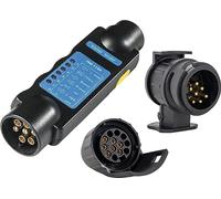 as - Schwabe Testeur de circuit de camping et de caravane, 13 broches, pour remorques extérieures, éclairage et câble, contrôle des prises et des prises, testeur de circuit, pour voiture, caravane et