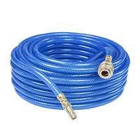 as - Schwabe Tuyau à Air Comprimé avec Doublure Textile en Polyester Série 2050 20 m de Tuyau Compresseur 9 x 3 mm en PVC Raccord Rapide et Embout Enfichable Bleu | 12708
