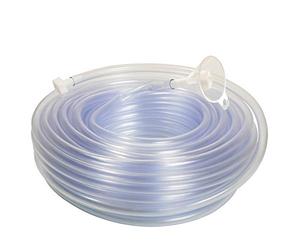 as - Schwabe Tuyau de Niveau à Eau de 20 m PVC Transparent, 8 x 1,5 mm Dispositif pour Mise à Niveau de Plusieurs Repères avec Entonnoir et Deux Bouchons | 12711