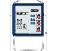 AS Schwabe V-E 2 44 kVA Répartiteur de chantier 61842 400 V 63 A