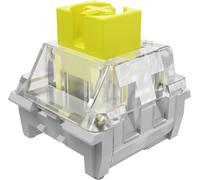AS101 V2 Pre-Lubricated Switches for Mechanical Keyboard,Touch Switch,3 Pin 42gf,Transparent,Extended Spring,MX Switch for DIY Gaming Keyboard (45 Pieces,Lemon Yellow)