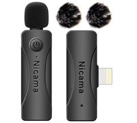 AS12 Mini Microphone Noise Canceling Lapel-Mic for Video Recording Interviews Vlog
