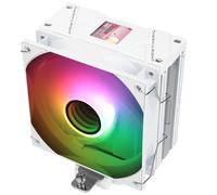 AS120 Vision ARGB White CPU Cooler,PC Display Screen Processor Cooling with 1.54 inch,Resolution Power 240x240,for AM4/AM5 and LGA1700/1851