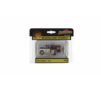 AS5538 Camion, bidons et personnage diorama decor Train HO 1/87