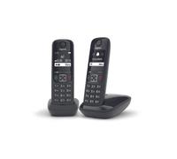 Pack duo téléphone sans fil Gigaset AS690 - noir