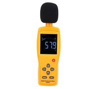 AS834+ Décibelmètre Sonomètre, précision (± 1,5 dB) Testeur de bruit avec écran LCD à 4 chiffres et barre analogique, plage 30-130 dB Pondération A/C pour industriel, usine, maison