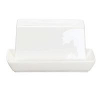 ASA 1983013 Beurrier de Table Blanc Brillant en céramique 11 x 8,8 x 10 cm