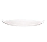 ASA 1987013 de Table Plat Ovale en Céramique, Blanc, 40 x 32 x 10 cm
