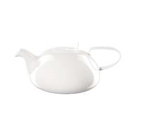 ASA 2016013 á Table Théière avec passoire Céramique Blanc Brillant, 16,10 x 16,10 x 9,45 cm