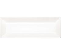 ASA 52145017 Assiette à Servir Porcelaine Blanc 39,50 x 26 x 3 cm