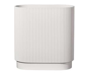 ASA Art Deco 63017091 Vase en grès Blanc Mat Fait Main 34,5 x 16 x 40 cm