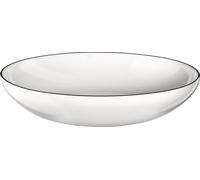 ASA Assiette à pâtes/à soupe, ligne noire avec ligne noire
