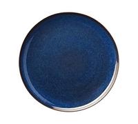 ASA Assiette plate, Céramique, bleu nuit, 26,5cm