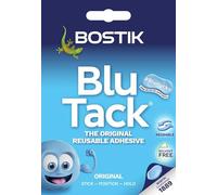ASA Blu Tack Handy Pâte adhésive réutilisable - Adhésif repositionnable original (60 g) | Maintient les affiches propres et sûres pour montage mural sans séchage, amovible
