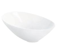 ASA Bol asymétrique en céramique - 22,5 x 17 x 11 cm - Blanc Brillant