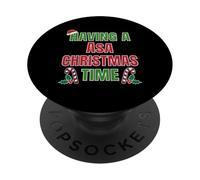 ASA Christmas Time Family Reunion Name PopSockets PopGrip Adhésif