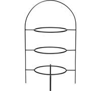 ASA Etagère 3 niveaux pour assiettes à manger, noir ligne noire