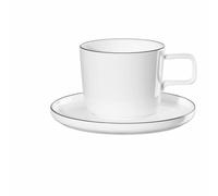 ASA Kaffeetasse mit Unterteller OCOLIGNE 0,2 l., oco ligne noire