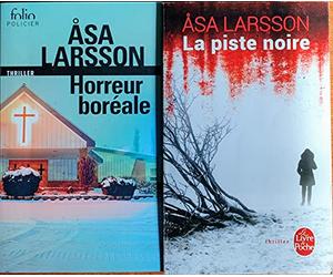 Åsa Larsson, Lot 2 Livres: Horreur Boréales + La Piste Noire.