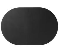 ASA Leather Optic Set de table ovale fin Noir 49,5 x 33 cm