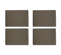 ASA Lot de 4 sets de table Marron 46 x 33 cm Aspect cuir
