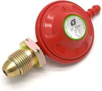 ASA Régulateur de gaz propane 37 mbar avec jauge de niveau haut débit pour barbecue, camping, carvaning, plombier, bouteille de calor à visser (37 mbar)