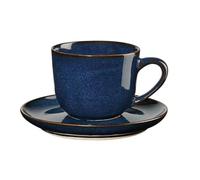 ASA Saisons 27110119 Tasse à expresso avec soucoupe en grès Bleu Midnight 0,09 l Dimensions : 8,5 x 6,7 x 5,5 cm