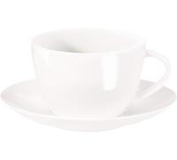 ASA Selection à table Kaffeetasse mit Untere / Untertasse, Fine Bone China, Warmes Weiß, 210 ml, 1912013
