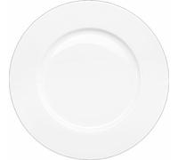 ASA Selection à table Vor- / Nachspeisenteller mit Fahne, Fine Bone China, Warmes Weiß, Ø 24 cm, 1954013